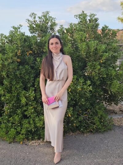 traje chaqueta beige l