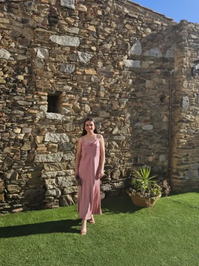 vestido naranja