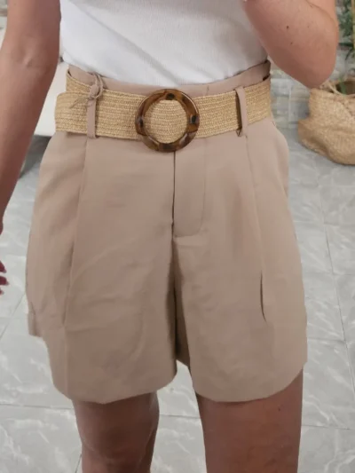 short fluidos beige